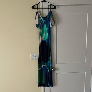 Anthropologie (Bl-nk) Blue and Green Maxi Dress